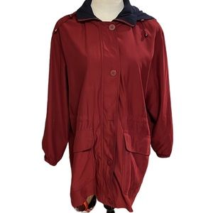 🛍️# 301 EUC Aeros Burgundy Hooded Jacket